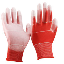 NMSAFETY écran tactile U3 doublure pour le travail de jardin utilisent paume blanche de 13g avec anti statique sur les doigts PU gants